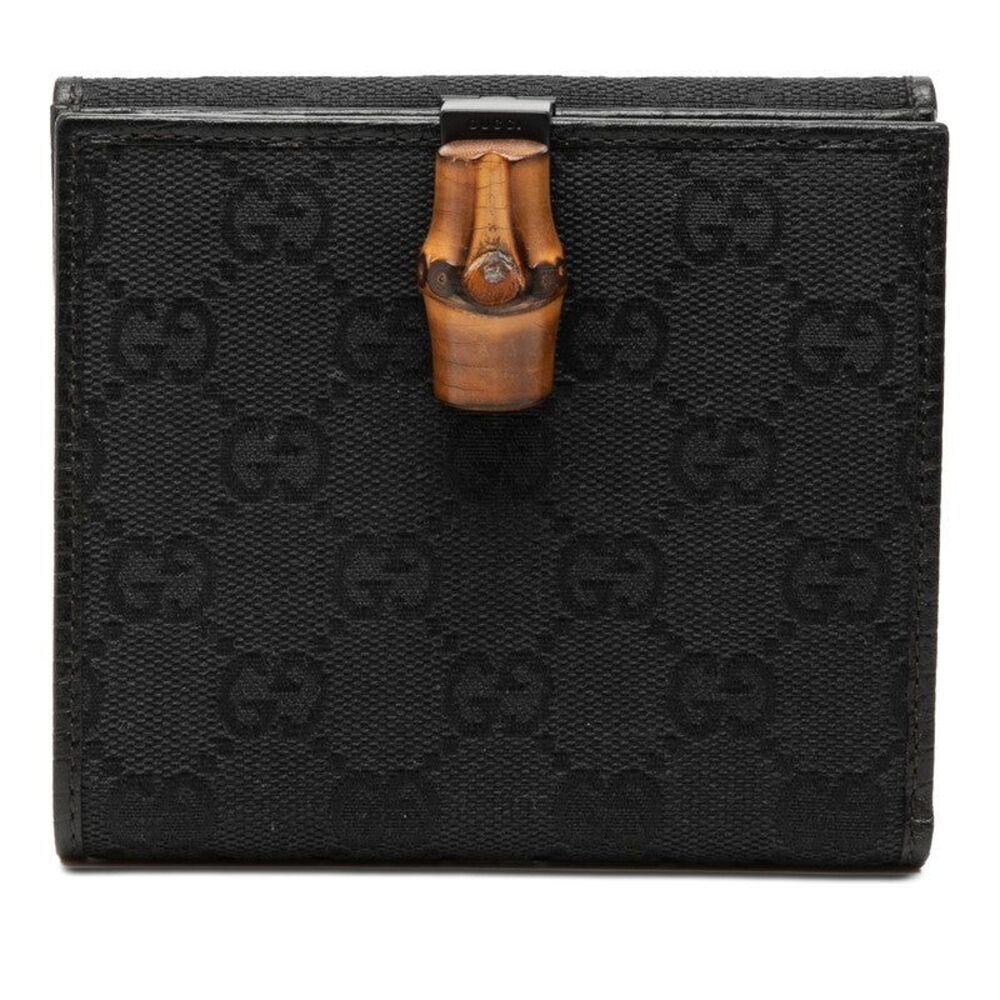 Gucci GG Canvas Bamboo Short Wallet